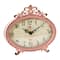 Hello Honey® 6.5" Distressed Pewter Mantel Clock